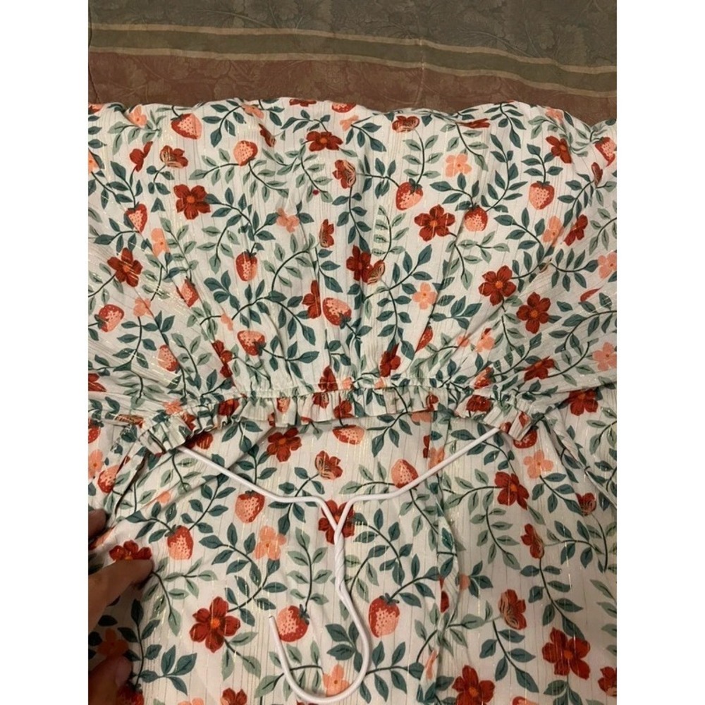 Lot of (2) Draper James Xl NWT Summer Dresses Floral Strawberry Beach Vacation - Picture 5 of 14